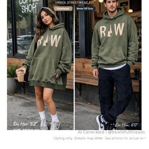 G-Star RAW Olive Oversized Hoodie Streetwear Slouchy Unisex XXL